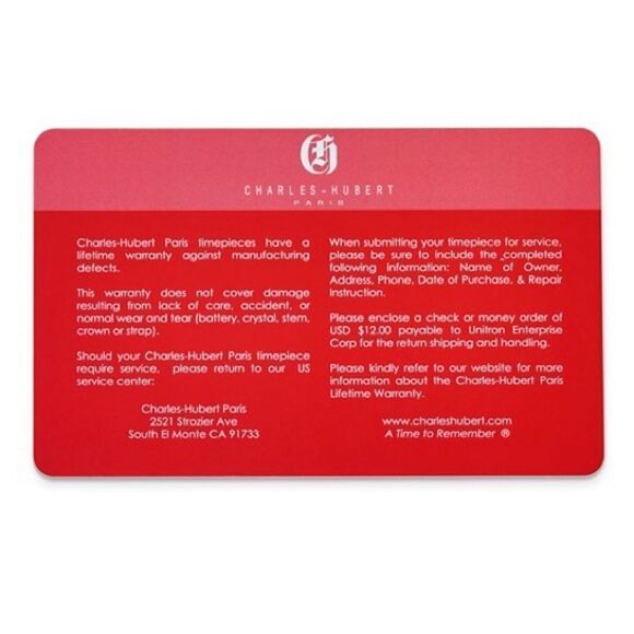 New Charles Hubert Gold-plated Double Hunter Blue Dial Pocket Watch - Picture 7 of 8